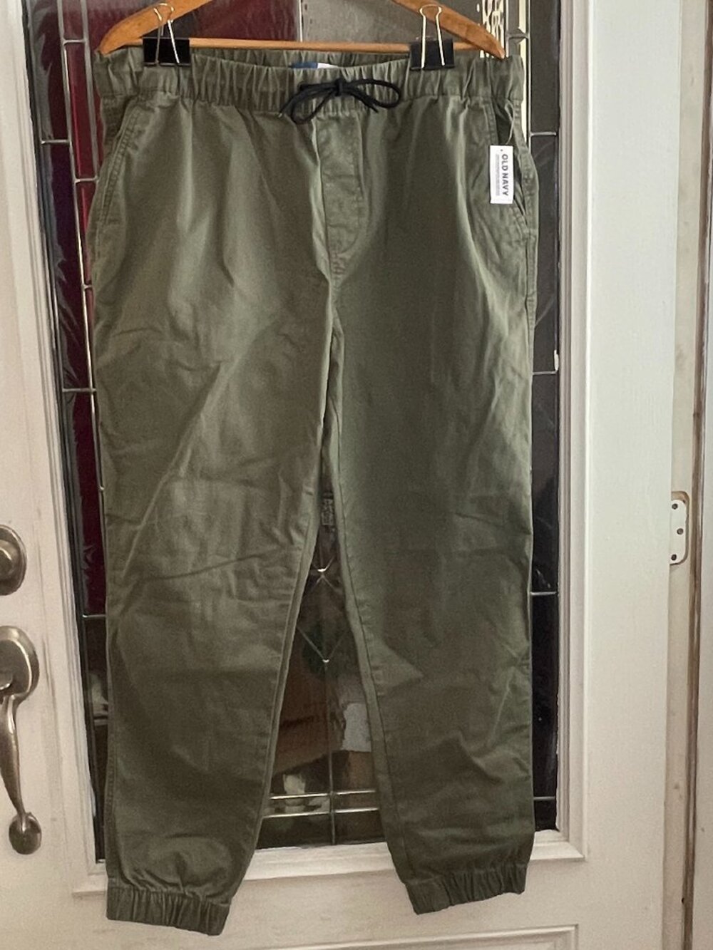 Old Navy Mens XL Tall Green Drawstring Built-In Flex Modern Jogger Pants NWT